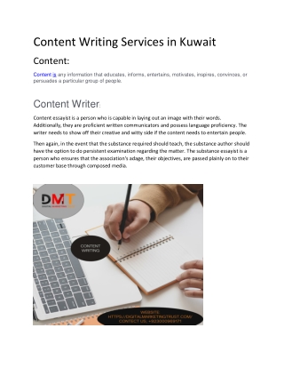 Content Writing Services in Kuwait (1)