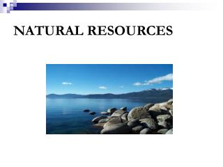 PPT - NATURAL RESOURCES PowerPoint Presentation, Free Download - ID:1226701