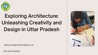 Exploring Architecture: Unleashing Creativity and Design in Uttar Pradesh