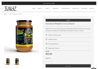 The Best Coconut Masala Curry Sauce in Australia Order Online Now