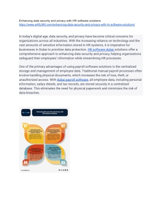 Enhancing data security and privacy with HR software solutions