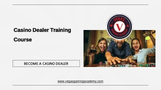 Casino Dealer Training Course - Vegas Gaming Academy