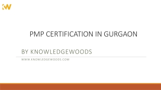 PMP CERTIFICATION IN GURGAON