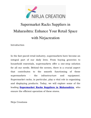 Supermarket Racks Suppliers in Maharashtra Call-7428590051