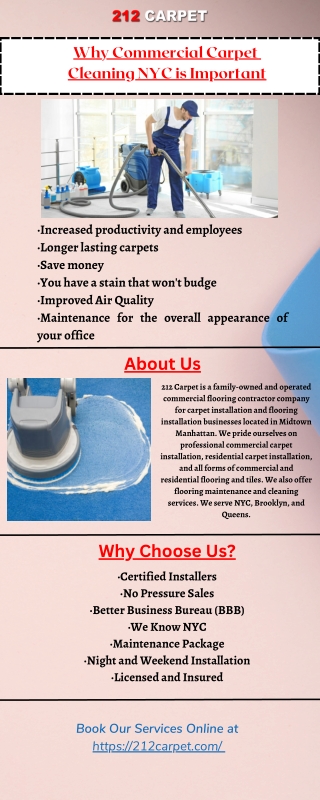 Why Commercial Carpet Cleaning NYC is Important