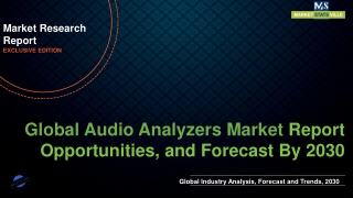 Audio Analyzers Market Growth Statistics, Size, Outlook to 2030