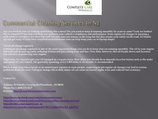 Commercial Cleaning Services In NJ