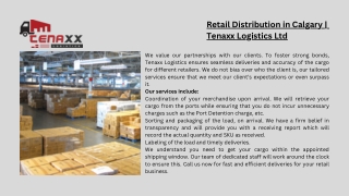 Tenaxx Logistics Ltd