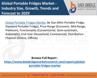 Global Portable Fridges Market