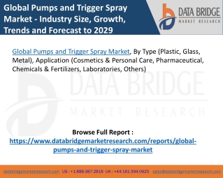 Global Pumps and Trigger Spray Market