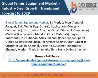 Global Tennis Equipment Market