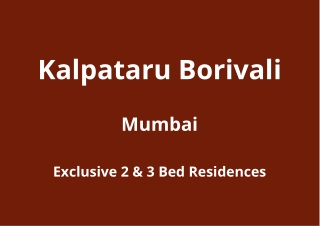 Kalpataru Borivali Mumbai | E-Brochure