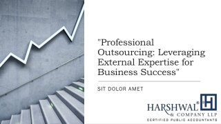 Professional Outsourcing: Leveraging External Expertise for Business Success
