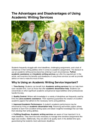 Academic writing services