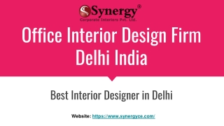 Office Interior Design Firm Delhi India