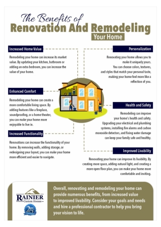 The Benefits of Renovation And Remodeling Your Home
