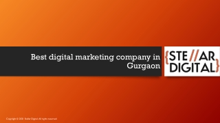 Best digital marketing company in Gurgaon