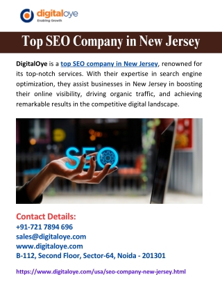 Top SEO Company in New Jersey