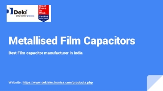 Metallised Film Capacitors