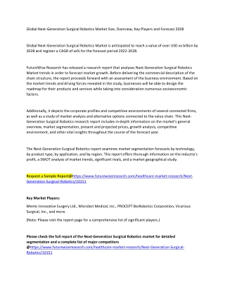 Next-Generation Surgical Robotics Market