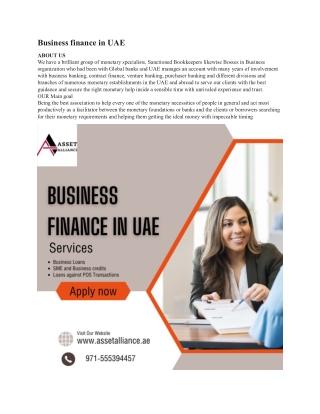 Business finance in UAE