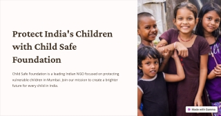 Top NGO in Mumbai - Child Safe Foundation: Protecting Children's Rights