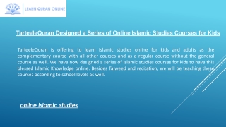 TarteeleQuran Designed a Series of Online Islamic Studies Courses for Kids