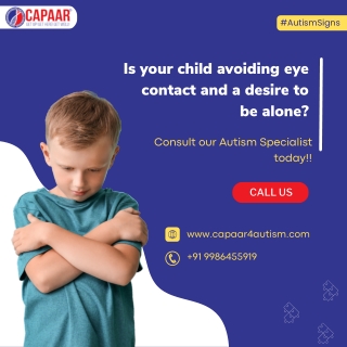 Is your child avoiding eye contact | Best Autism Treatment in Bangalore | CAPAAR