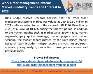 Work Order Management Systems Market