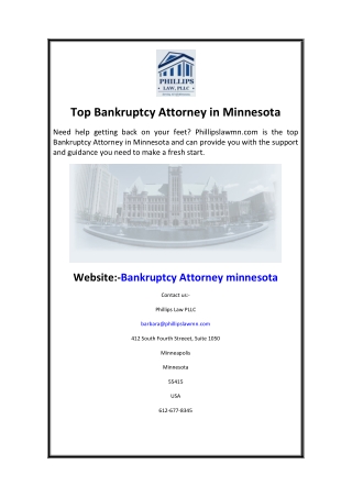 Top Bankruptcy Attorney in Minnesota