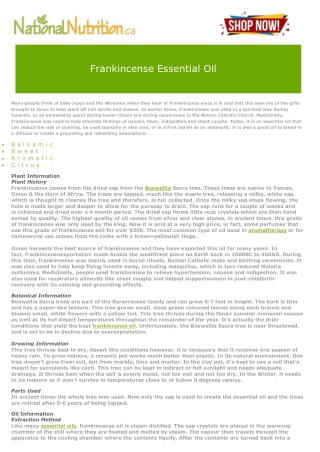 Frankincense Essential Oil