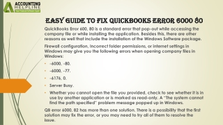 An easy guide to troubleshoot QuickBooks error 6000, 80