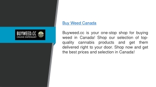 Buy Weed Canada Buyweed.cc