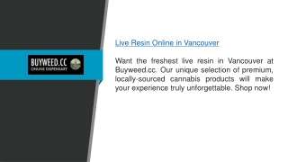 Live Resin Online In Vancouver Buyweed.cc