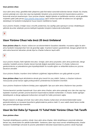 Uzun Yürüme Cihazı Olmanıza Yardımcı Olacak 10 Site Bir Uzun Yürüme Cihazı Emag