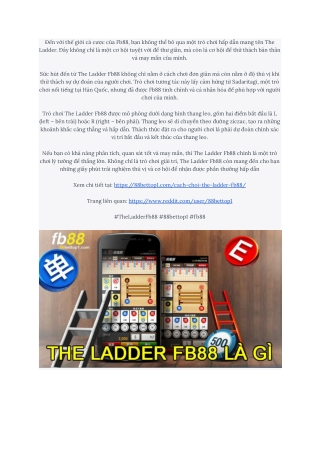 Mẹo cá cược The Ladder Fb88 giúp trở thành cao thủ tại 88bettop1.