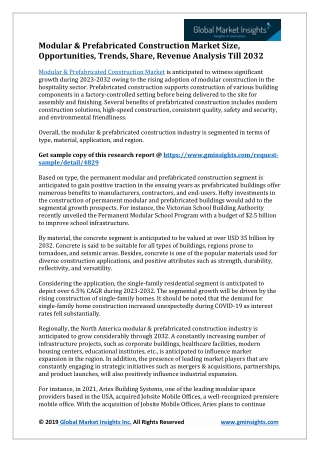 Modular & Prefabricated Construction Market