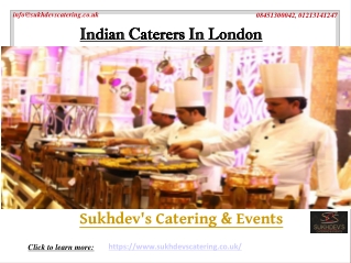 The Leading Indian Caterers In London