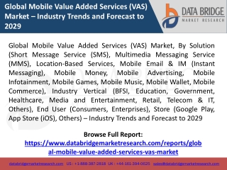 Global Mobile Value Added Services (VAS) Market