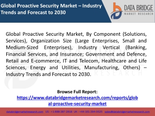 Global Proactive Security Market