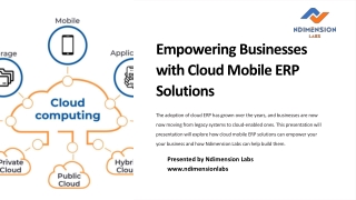 Boosting Efficiency with Cloud-Based Mobile ERP Solutions The Future of Business Management