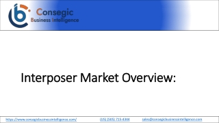 Interposer Market Industry Forecast 2023-2030
