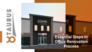 June Slides - Essential Steps In Office Renovation Process