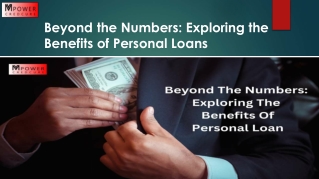 Beyond the Numbers Exploring the Benefits of Personal Loans PDF