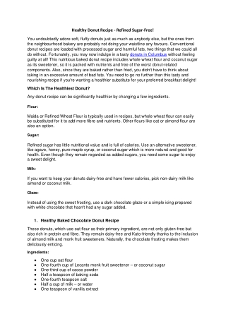 Donut recipe without processed sugar-Amy's Donuts