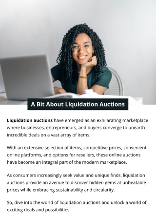 A Bit About Liquidation Auctions