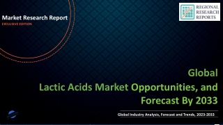 Lactic Acids Market Growing Demand and Huge Future Opportunities by 2033