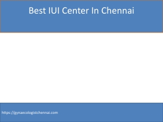 best IUI center in Chennai