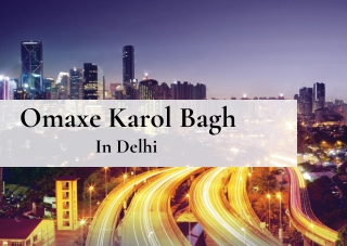 Omaxe Karol Bagh At Delhi - Brochure