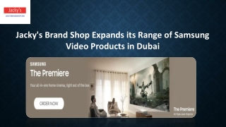Samsung Video Products in Dubai - Jackys Brand Shop
